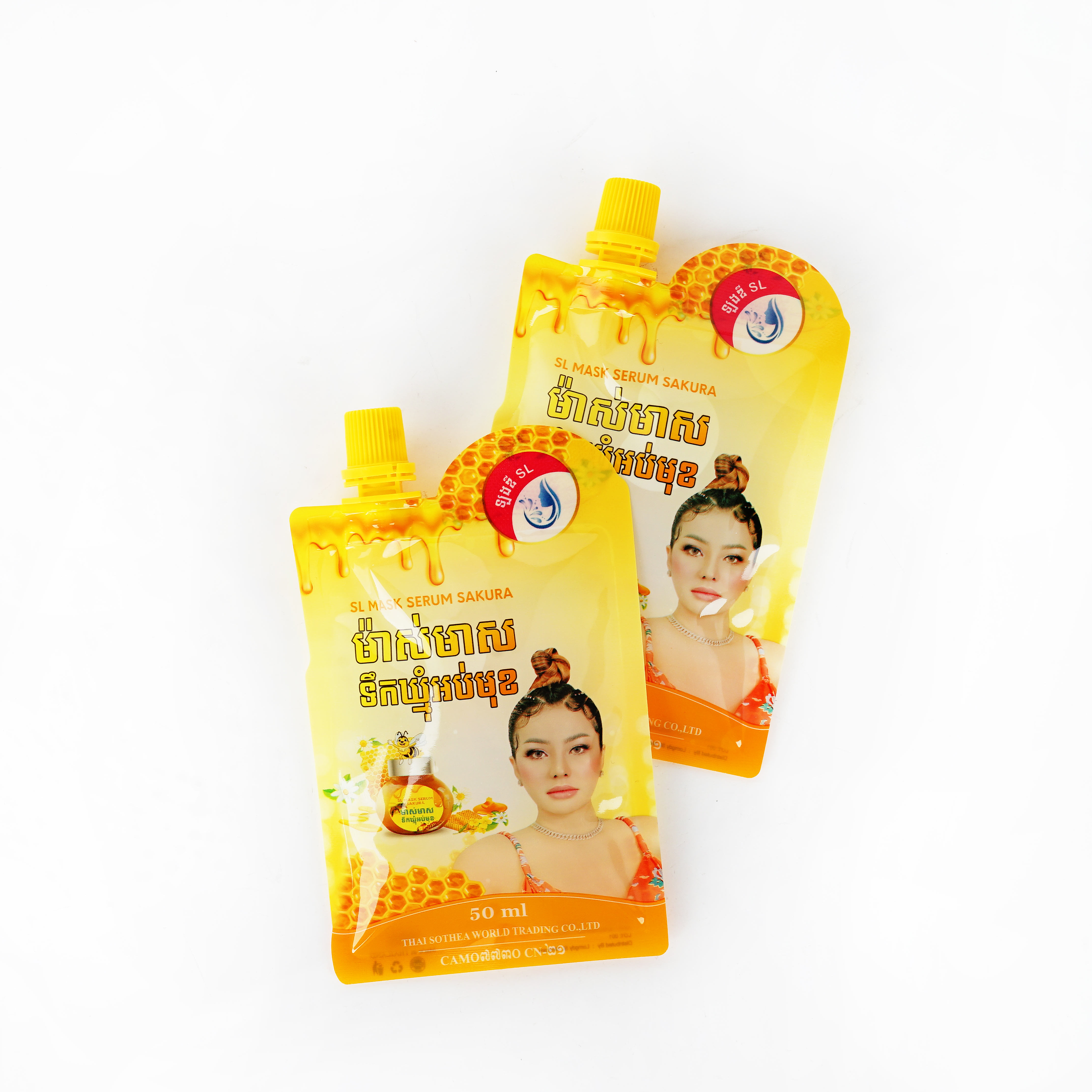 Oanpast Logo Fleskefoarmige Plastic Pouch Liquid Energy Gel Honey Sachet Packaging Bag