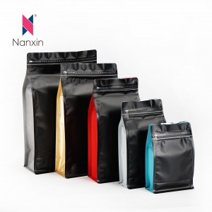 Прилагођена кеса за кафу са равним дном од 1 кг са затварачем са вентилом